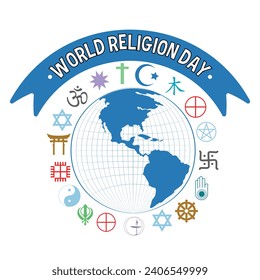 World Religion Day vector file