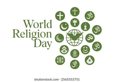 world religon day vector illustration