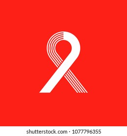 World Remembrance Day of AIDS Victims. Ribbon aids symbol. May 20 on red background. Vector illustration icon. logo vector. Medical sign. Awareness.