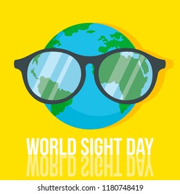 World retina day concept background. Flat illustration of world retina day vector concept background for web design