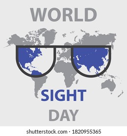 World retina day concept background. Flat illustration of world retina day vector concept background for web design. World sight day