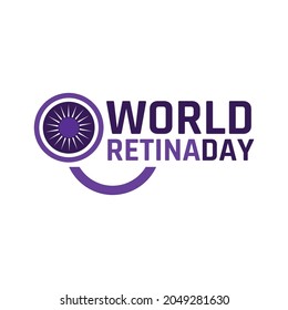 World Retina Day With White Background. Design For Logo Or Icon