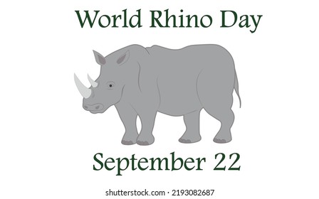 World Rhino day, September 22