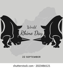 
World Rhino Day, Vector illustration design.