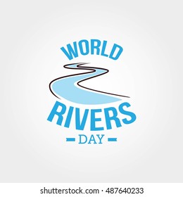 World River Day Campaign. Suitable for Greeting Card and Poster.