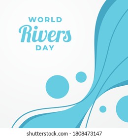 World Rivers Day Vector Design Illustration