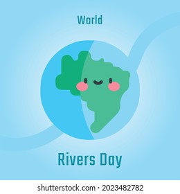 World Rivers Day, Vector illustration design.