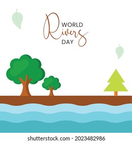 World Rivers Day, Vector illustration design.