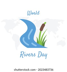 

World Rivers Day, Vector illustration design.
