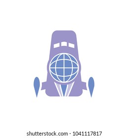 World Rocket Logo Icon Design