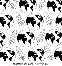 world rocket spaceship adventure progress pattern