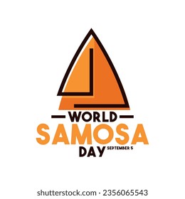 World Samosa Day. September 5. Eps 10.