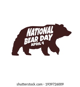 World Save The Bear animal Day Campaign Vector illustration