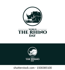 World Save Rhino Day design Vector