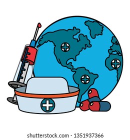 world saving eco cartoon