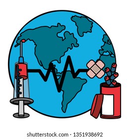 world saving eco cartoon