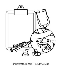 world saving eco cartoon
