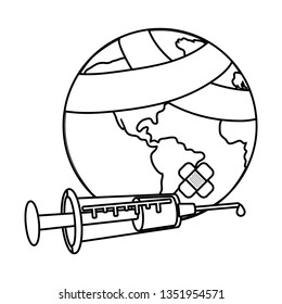 world saving eco cartoon
