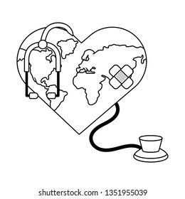 world saving eco cartoon