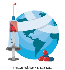 world saving eco cartoon