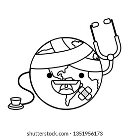 world saving eco cartoon