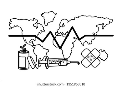 world saving eco cartoon