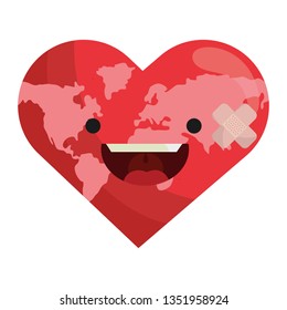 world saving eco cartoon