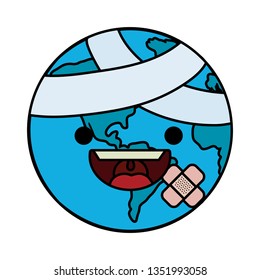 world saving eco cartoon