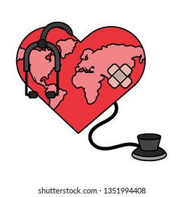 world saving eco cartoon