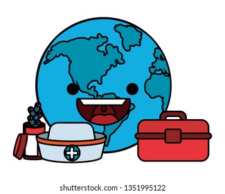 world saving eco cartoon