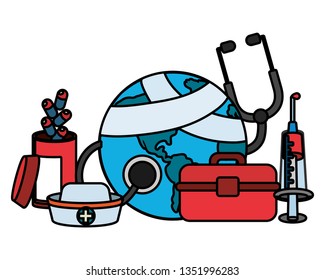 world saving eco cartoon