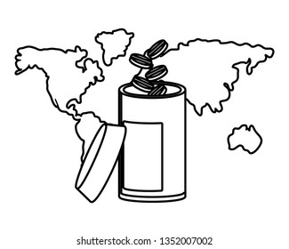 world saving eco cartoon