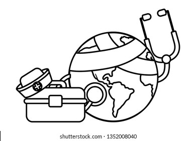 world saving eco cartoon
