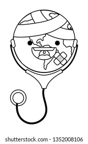 world saving eco cartoon