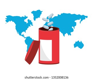 world saving eco cartoon