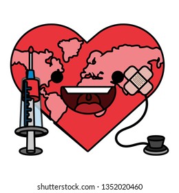 world saving eco cartoon