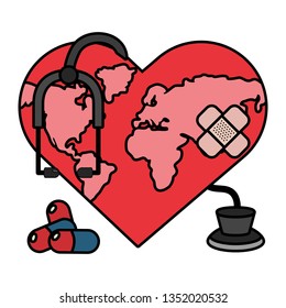 world saving eco cartoon