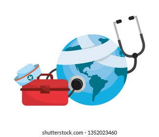 world saving eco cartoon