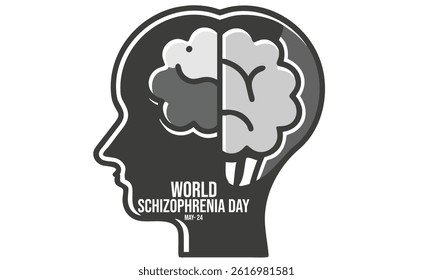 World Schizophrenia Day. background, banner, card, poster, template. Vector illustration.