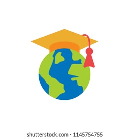 World School And Education Logo Icon Design