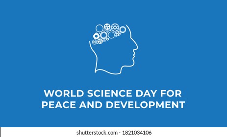 World Science Day for Peace and Development. Vector illustration