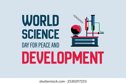 Projeto de fundo do Dia Mundial da Ciência pela Paz e Desenvolvimento