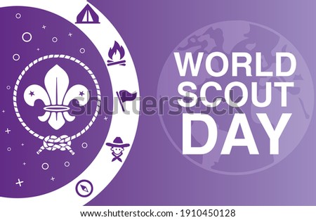 world scout day design.world scout day creative design.scout day vector.