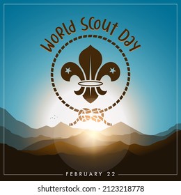 Logo des World Scout Day, Vektorgrafik