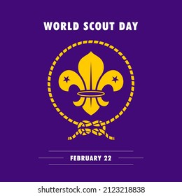 Logo des World Scout Day, Vektorgrafik