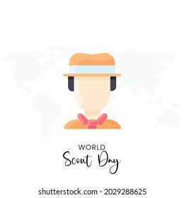                                   
World Scout Day, Vector illustration design.