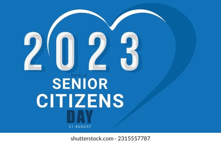 World Senior Citizen's Day. background, banner, card, poster, template. Vector illustration.
