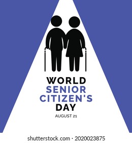 World Senior Citizen's Day banner template.
