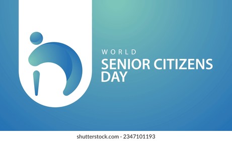 World senior citizens day. Celebrated every year on August 21st. Suitable for banners,web,greeting cards,social media etc