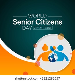 World Senior Citizen's Day is observed every year on August 21. The day is known to increase awareness of the factors and issues that affect older adults, such as age deterioration. Vector art